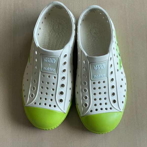 Native X Disney Jefferson Slip-On Shoes, Baby Yoda Grogu Mandalorian Star Wars - Picture 3 of 10